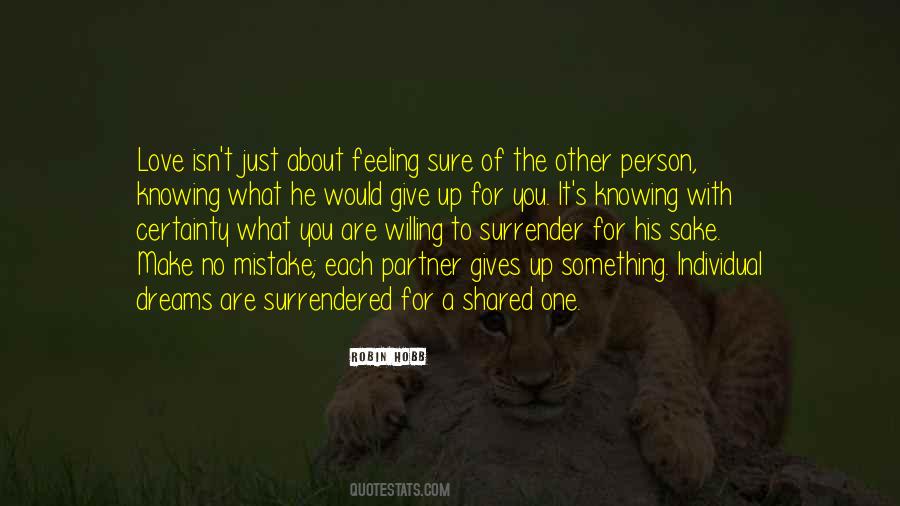 Certainty Love Quotes #1181020
