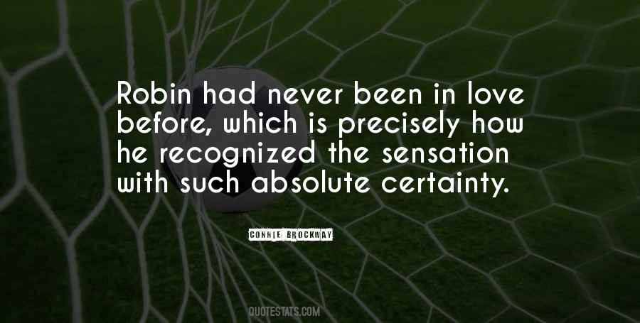 Certainty Love Quotes #407721