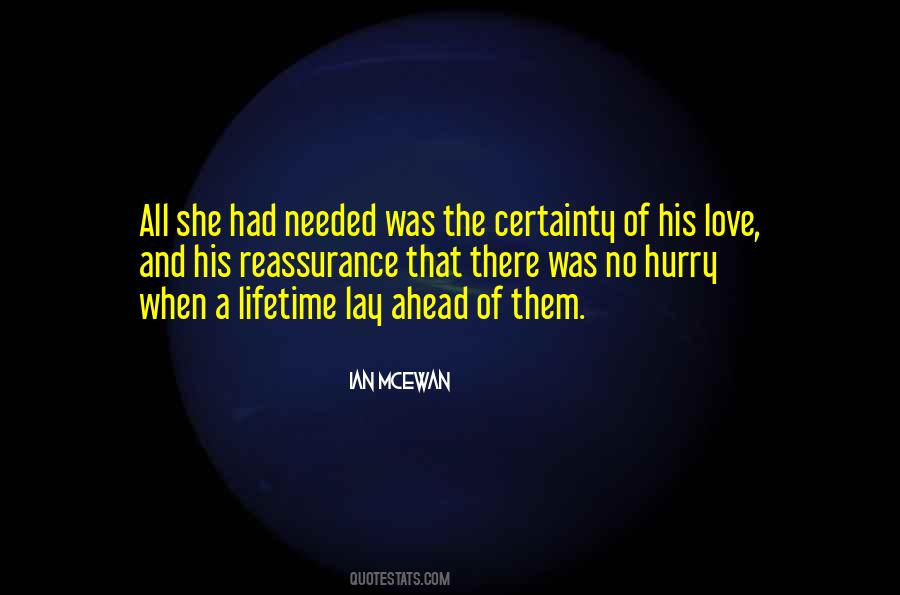 Certainty Love Quotes #749494