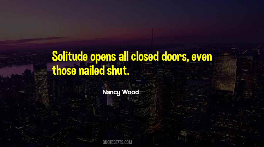 All Doors Closed Quotes #174430