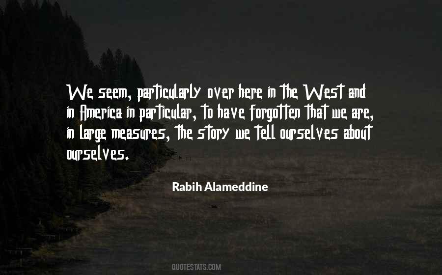 Story We Tell Ourselves Quotes #917109