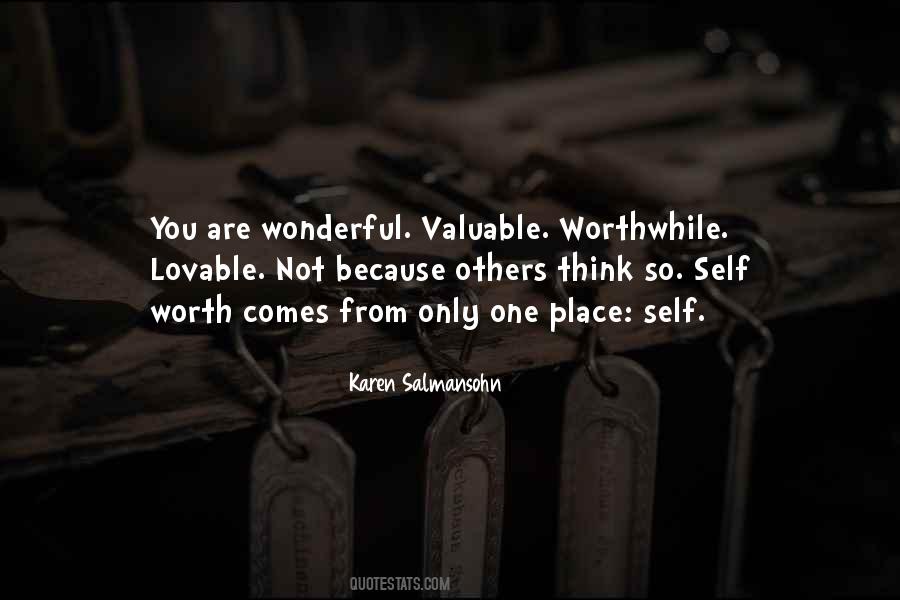 You Are Valuable Quotes #333148