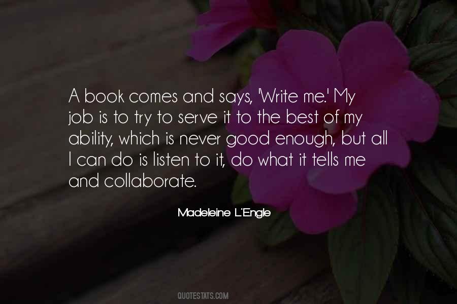 All I Can Do Is Try Quotes #1668381