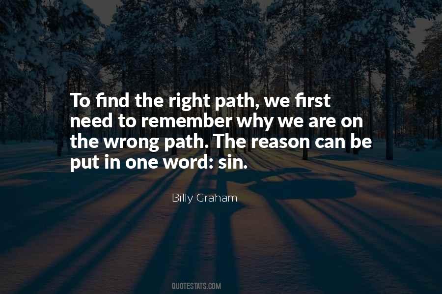 Wrong Path Quotes #516204