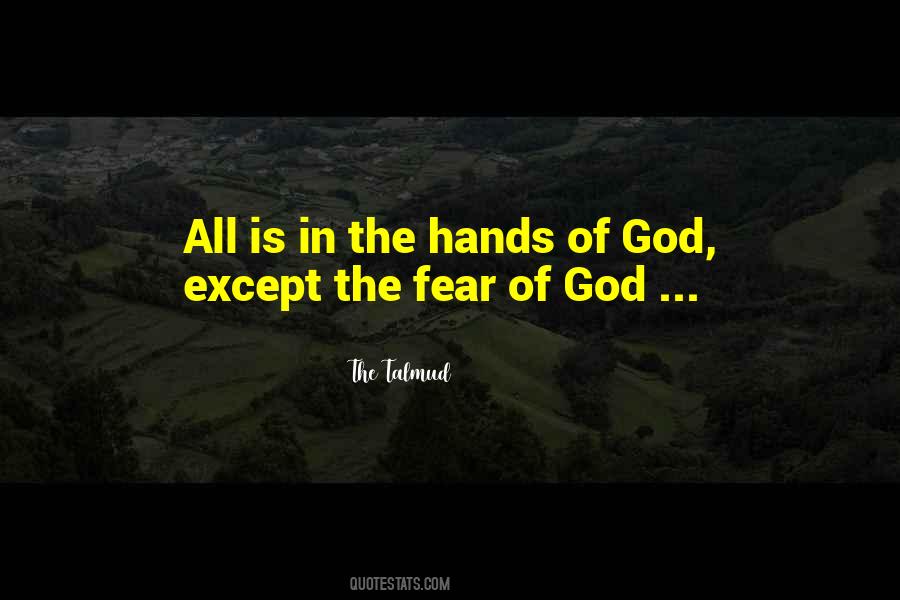 All In God's Hands Quotes #1682215