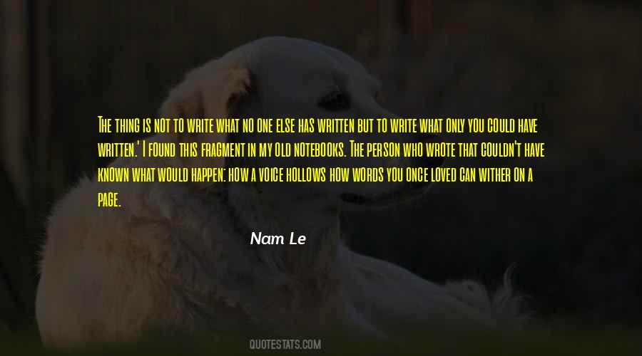 Quotes About Nam #910791