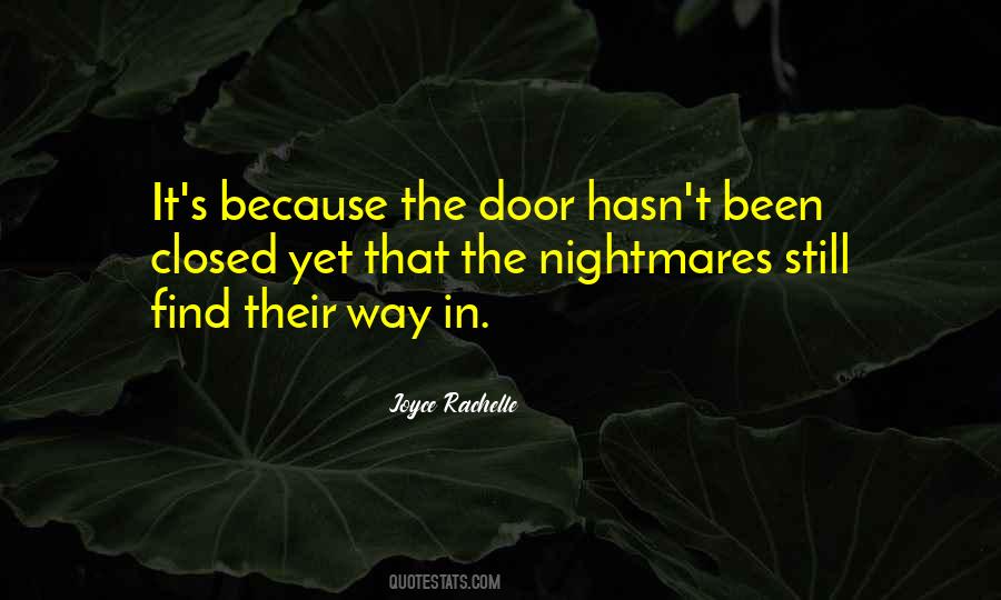 When The Door Is Closed Quotes #294664