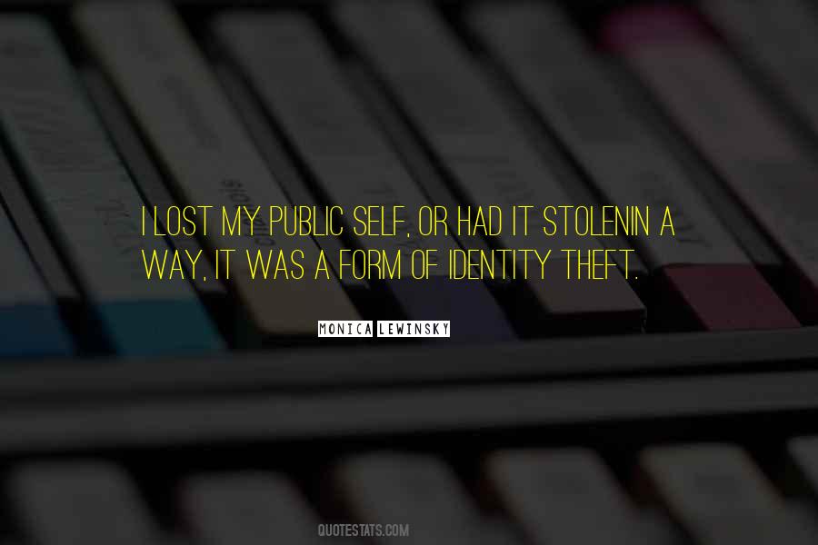 Or Identity Theft Quotes #1113826