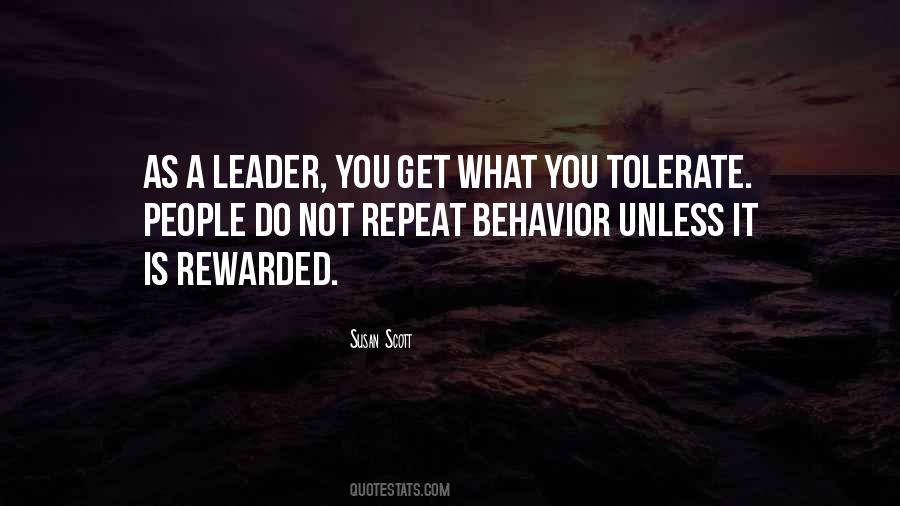 You Get What You Tolerate Quotes #899417