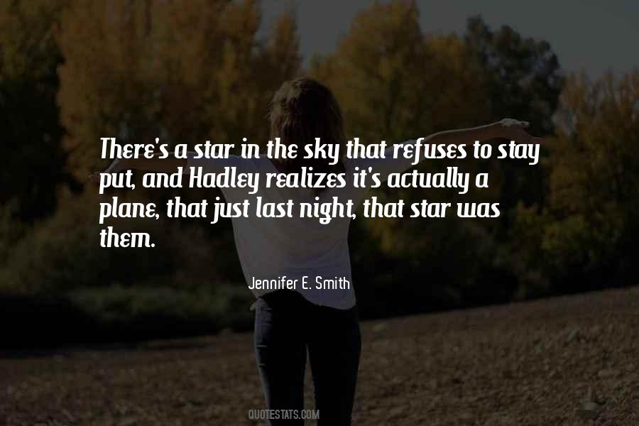 Stars Last Night Quotes #1459573