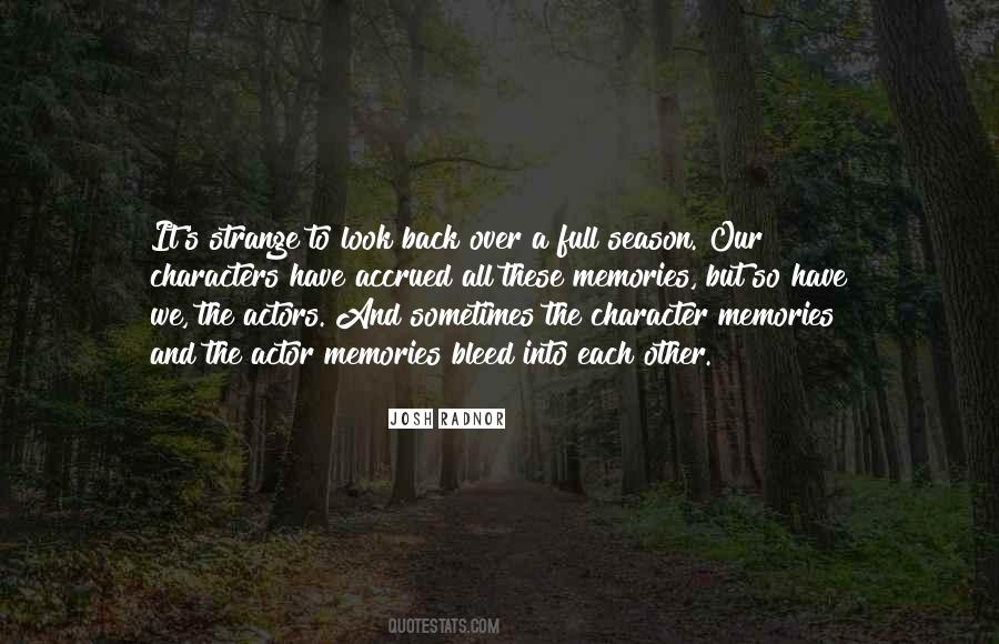 All These Memories Quotes #152797