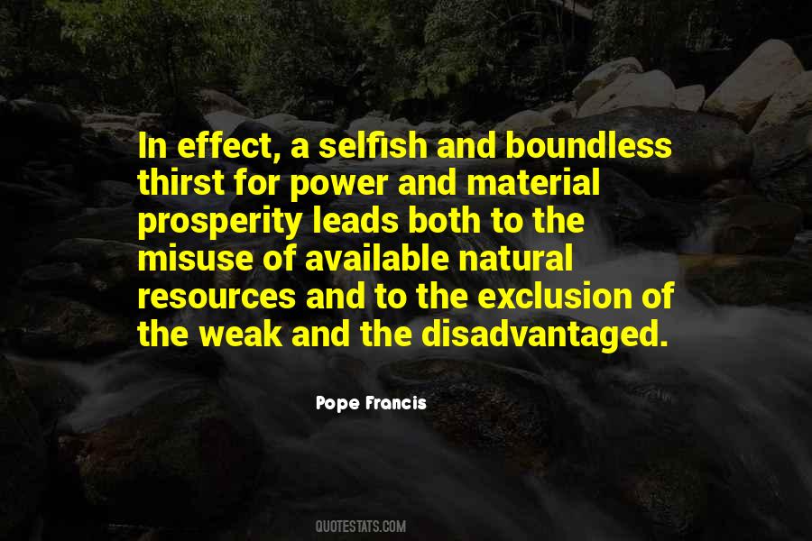 Misuse Of Resources Quotes #613274
