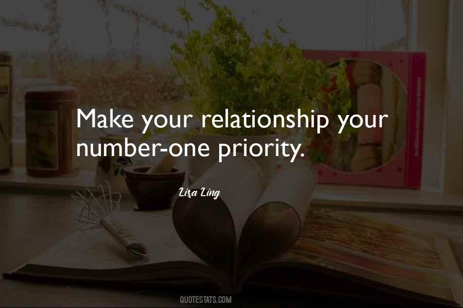 My Number One Priority Quotes #1025484