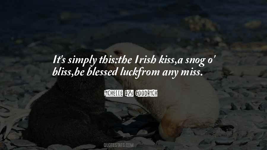 Irish Kiss Quotes #100877