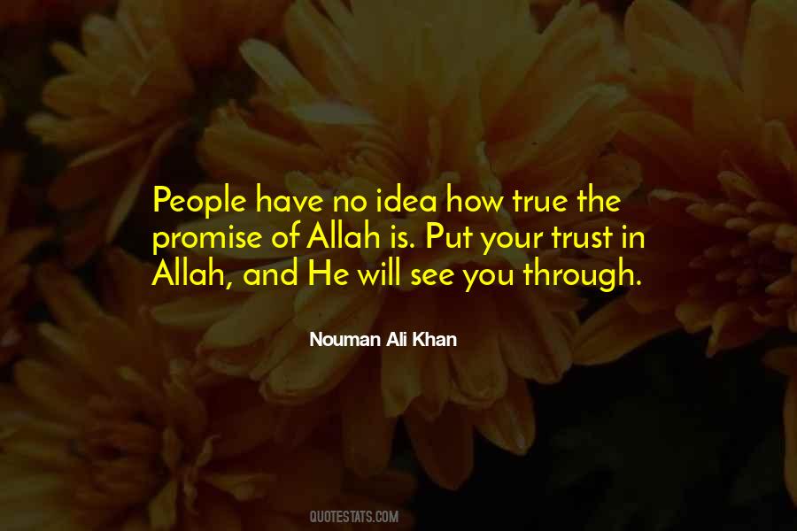 Allah Is There Quotes #45804