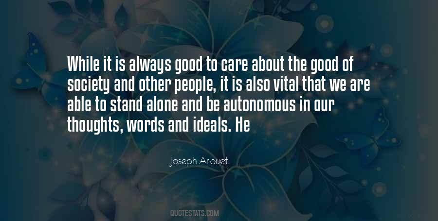 Good Of Society Quotes #865874