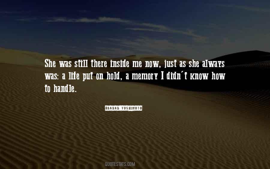 Just Hold Me Quotes #971869