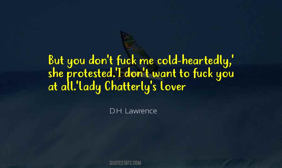 Lady Chatterly S Lover Quotes #880786