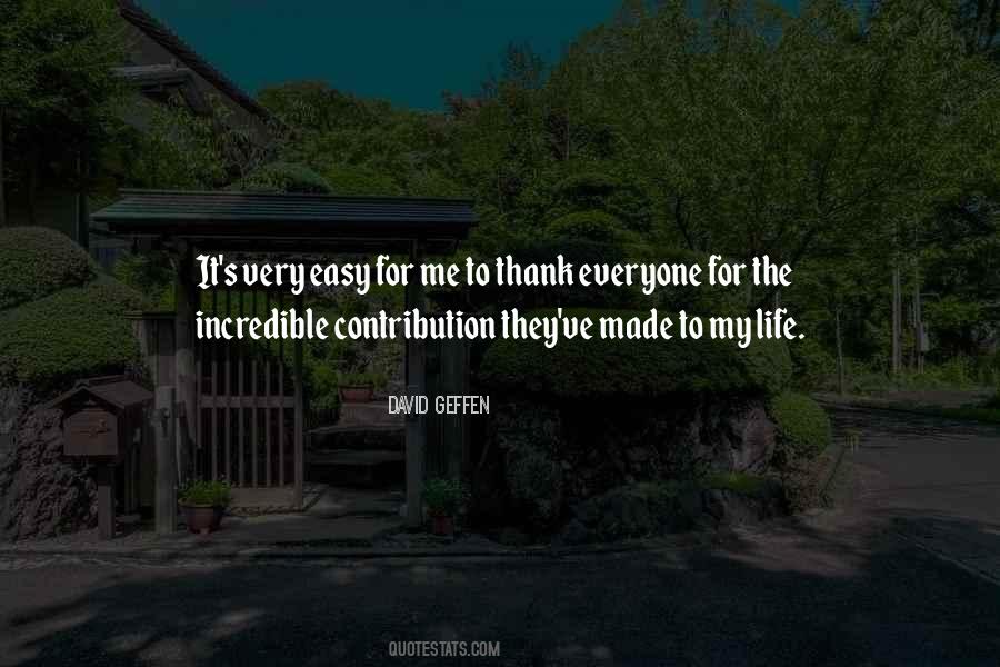 Life Contribution Quotes #318775