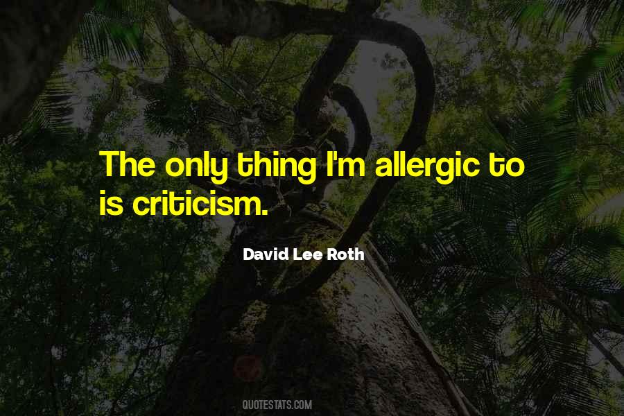 Allergic Quotes #60635