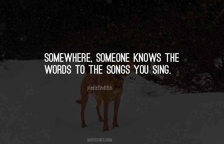 Songs You Quotes #1454972