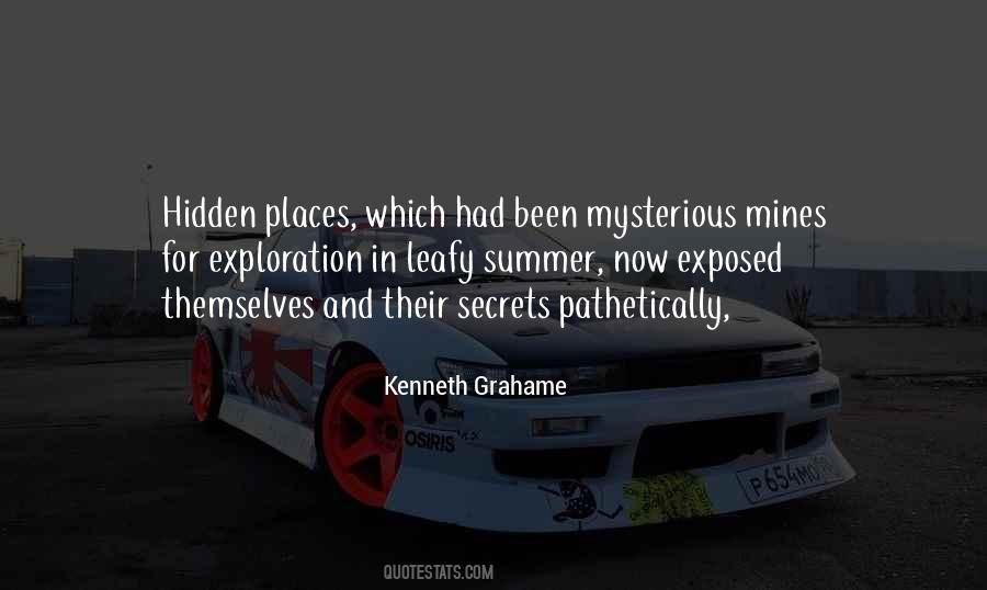 Quotes About Mysterious Places #1539674