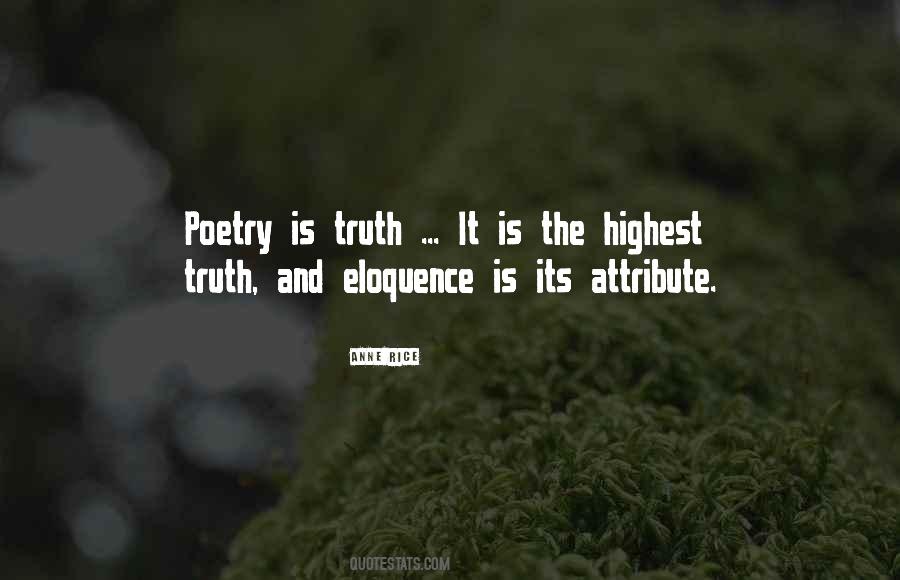Poetry And Truth Quotes #1327038