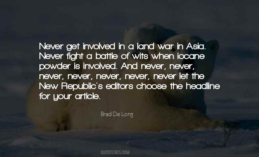 In A Battle Of Wits Quotes #546728