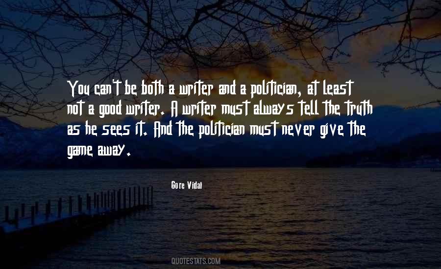 Good Politician Quotes #198852