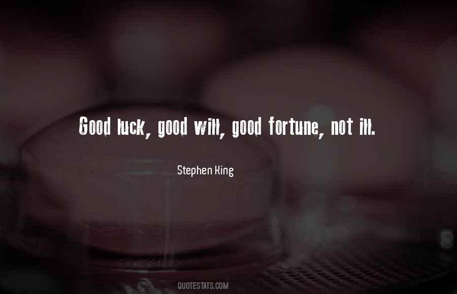 Luck Good Quotes #1534849