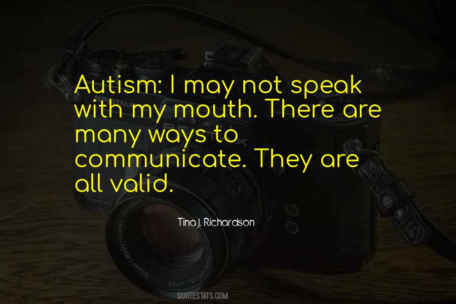Autism Non Verbal Quotes #356154