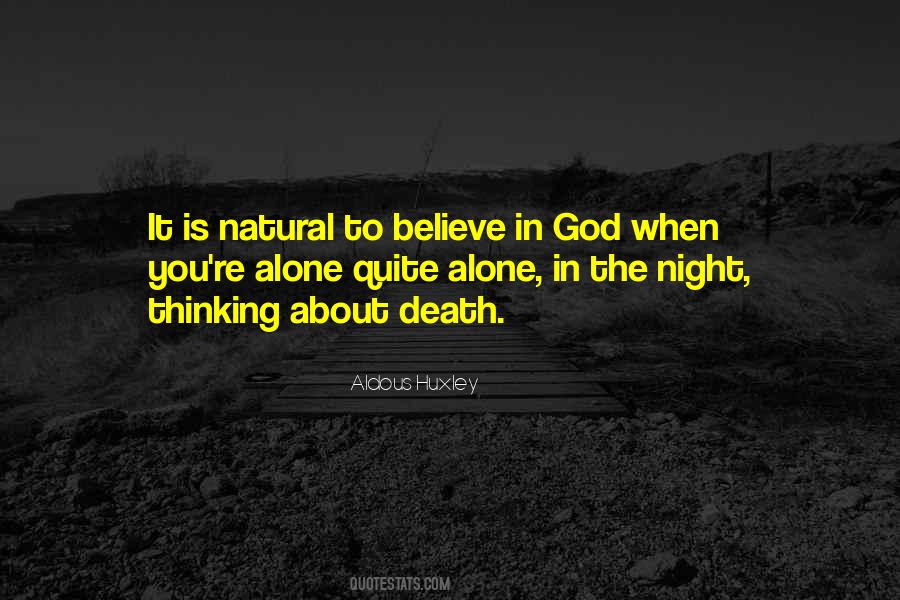 Alone In The Night Quotes #78249