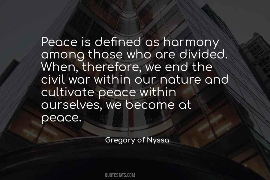 Peace Within Ourselves Quotes #1011621