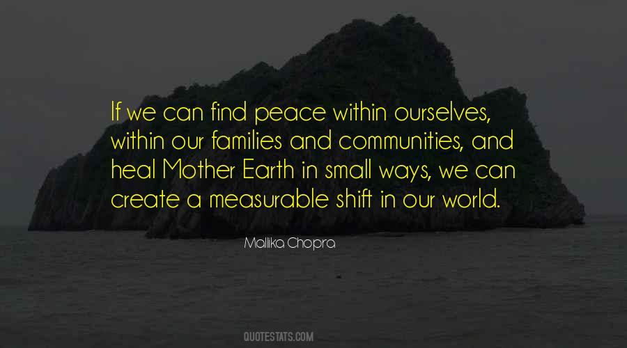 Peace Within Ourselves Quotes #1577144