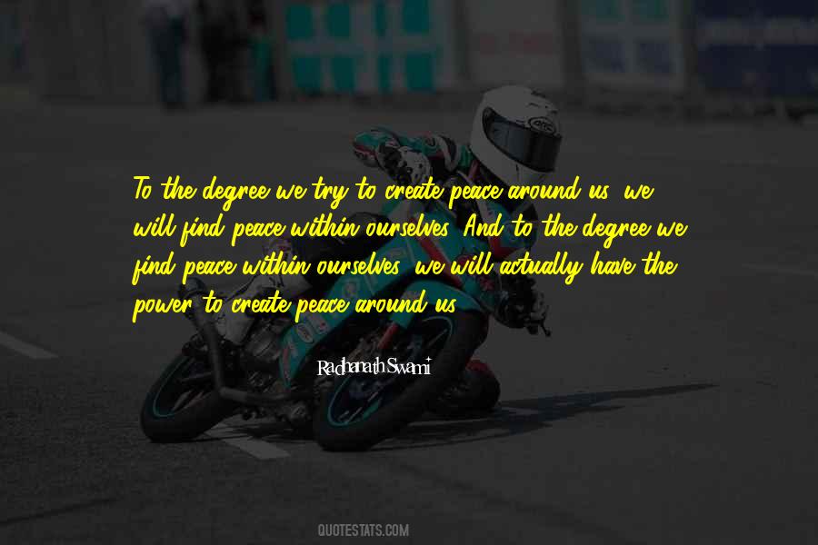 Peace Within Ourselves Quotes #1589040