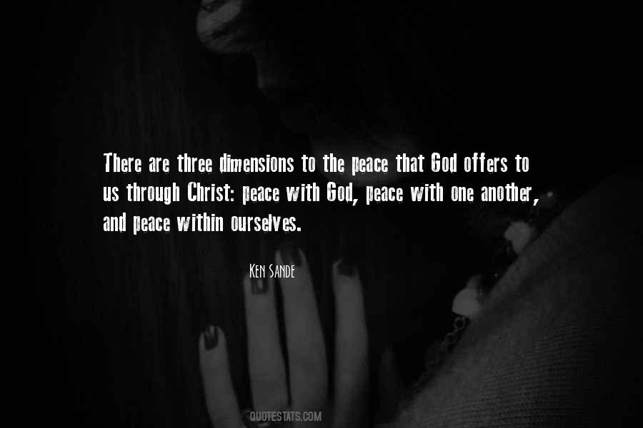 Peace Within Ourselves Quotes #1839481