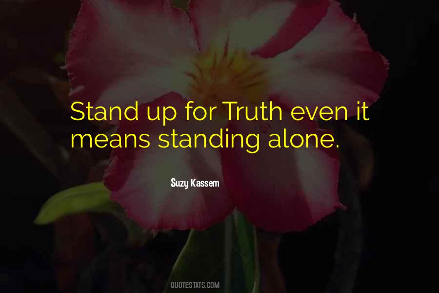 Alone Standing Quotes #1700342