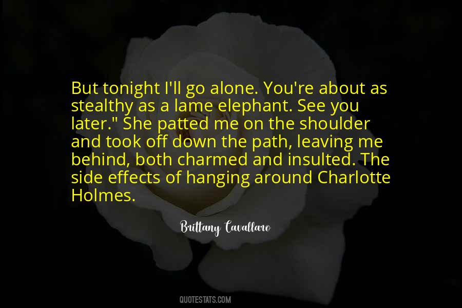 Alone Tonight Quotes #182386