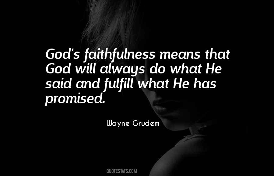 God S Faithfulness Quotes #18887