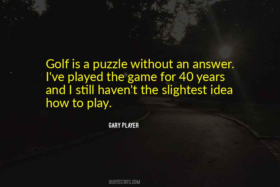 Golf Game Quotes #145964