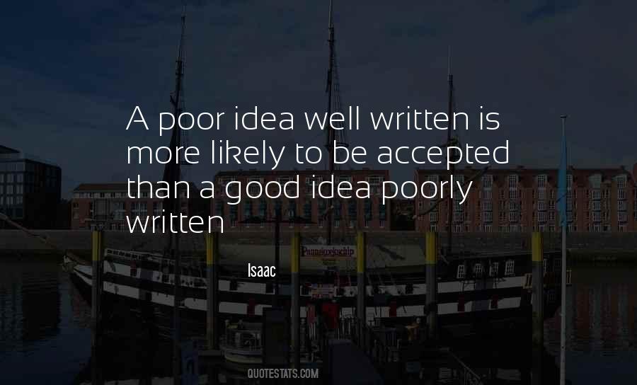 Well Written Quotes #1043138