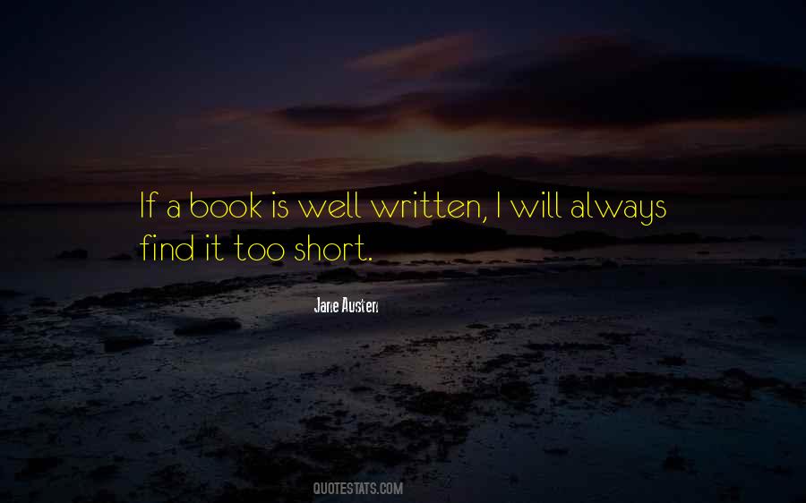 Well Written Quotes #1649193