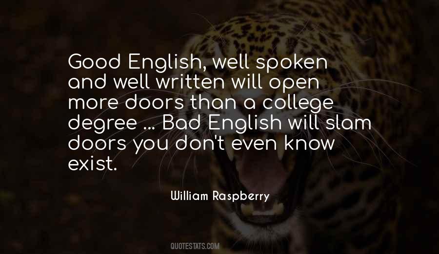 Well Written Quotes #397886