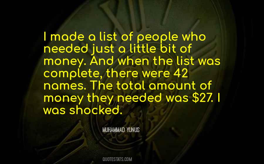 Amount Of Money Quotes #1269305