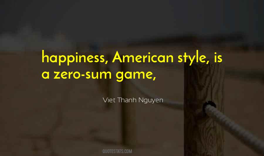 Zero Sum Game Game Quotes #319584