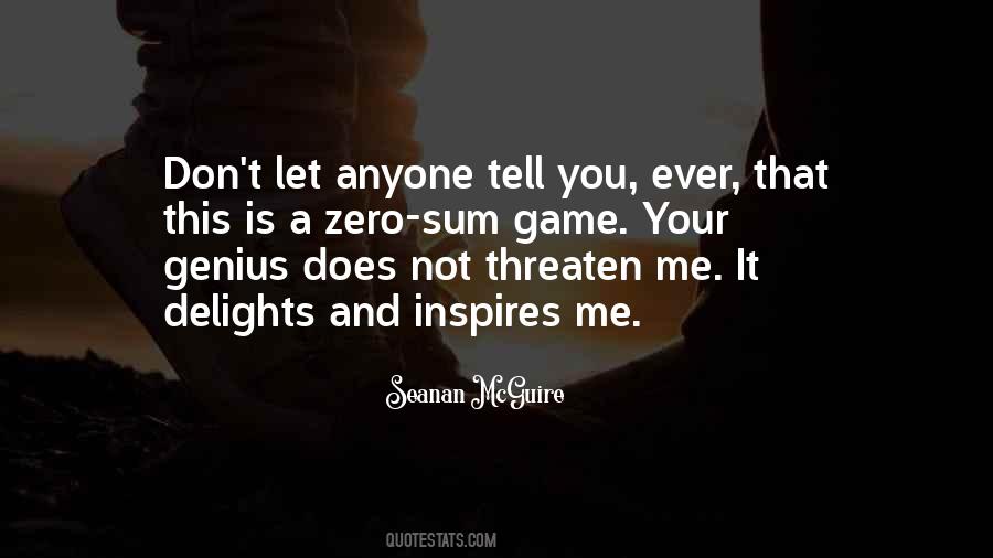 Zero Sum Game Game Quotes #557705