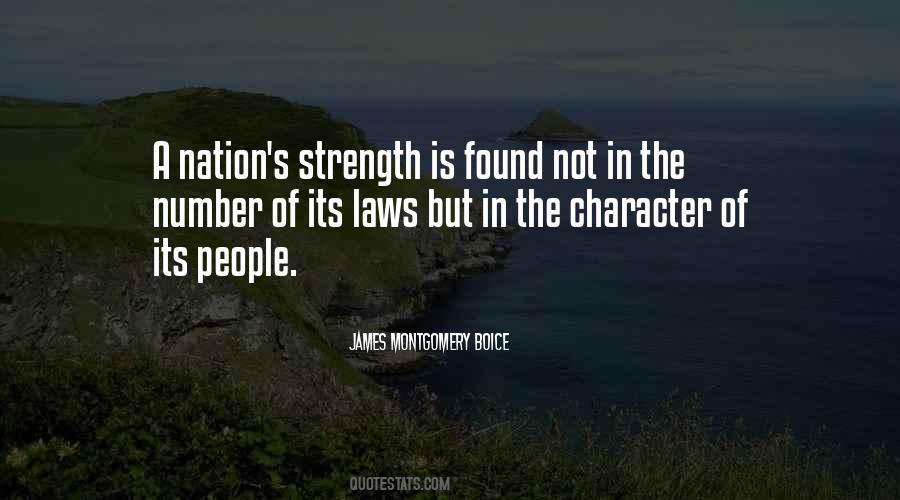 Strength In Character Quotes #472602