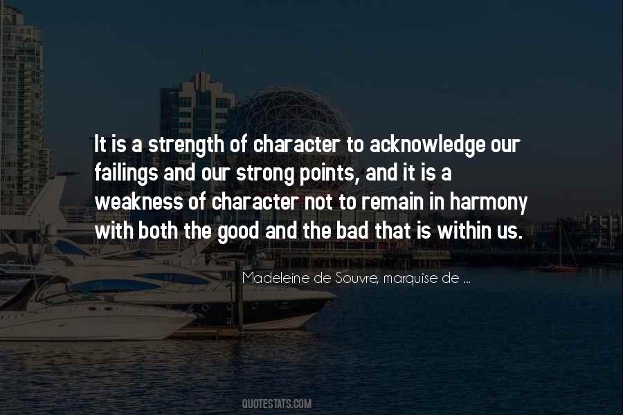 Strength In Character Quotes #81598