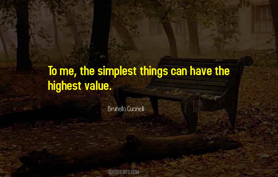 Value Things Quotes #156440