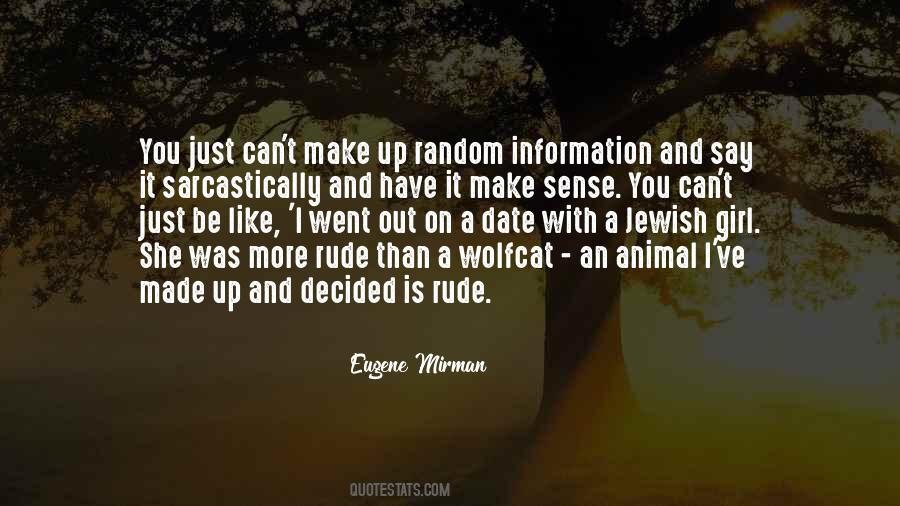 Animal Sense Quotes #876147